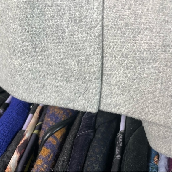 TOPSHOP Monica Light Gray Faux Fur Coat - Picture 6 of 9